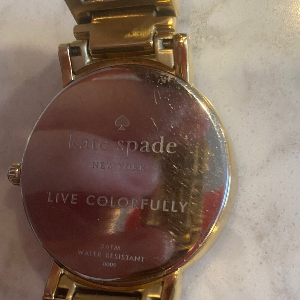 Kate Spade Gold-Tone Watch with Cream Dial - Picture 2 of 3